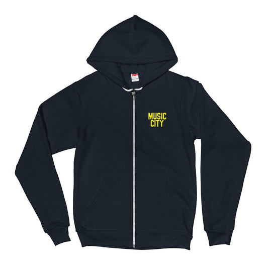Music City Modern Gold Print Hoodie sweater