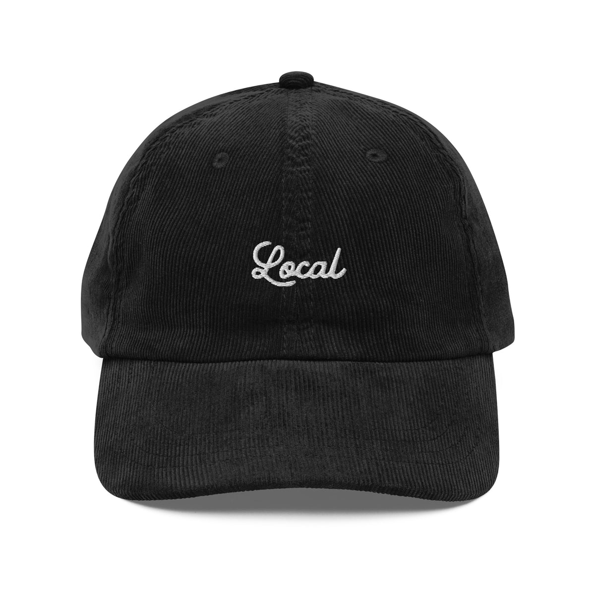 Local Script Vintage corduroy cap
