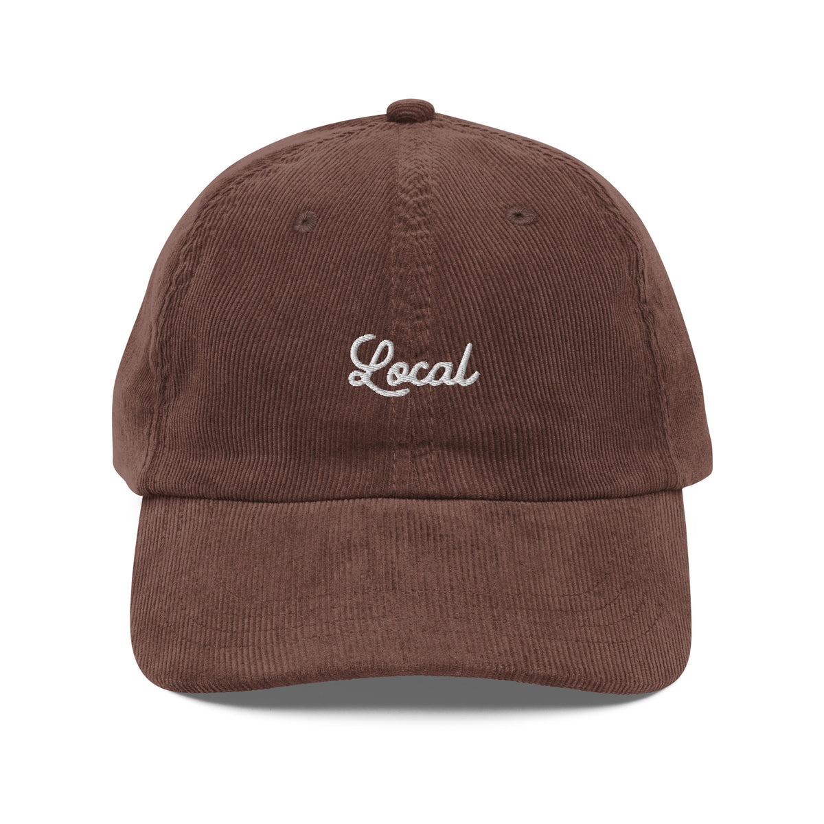 Local Script Vintage corduroy cap
