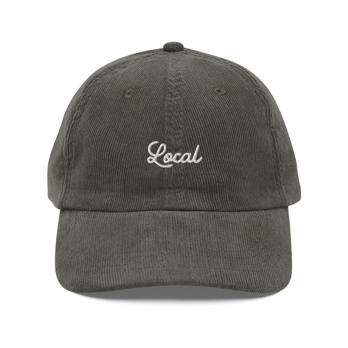 Local Script Vintage corduroy cap