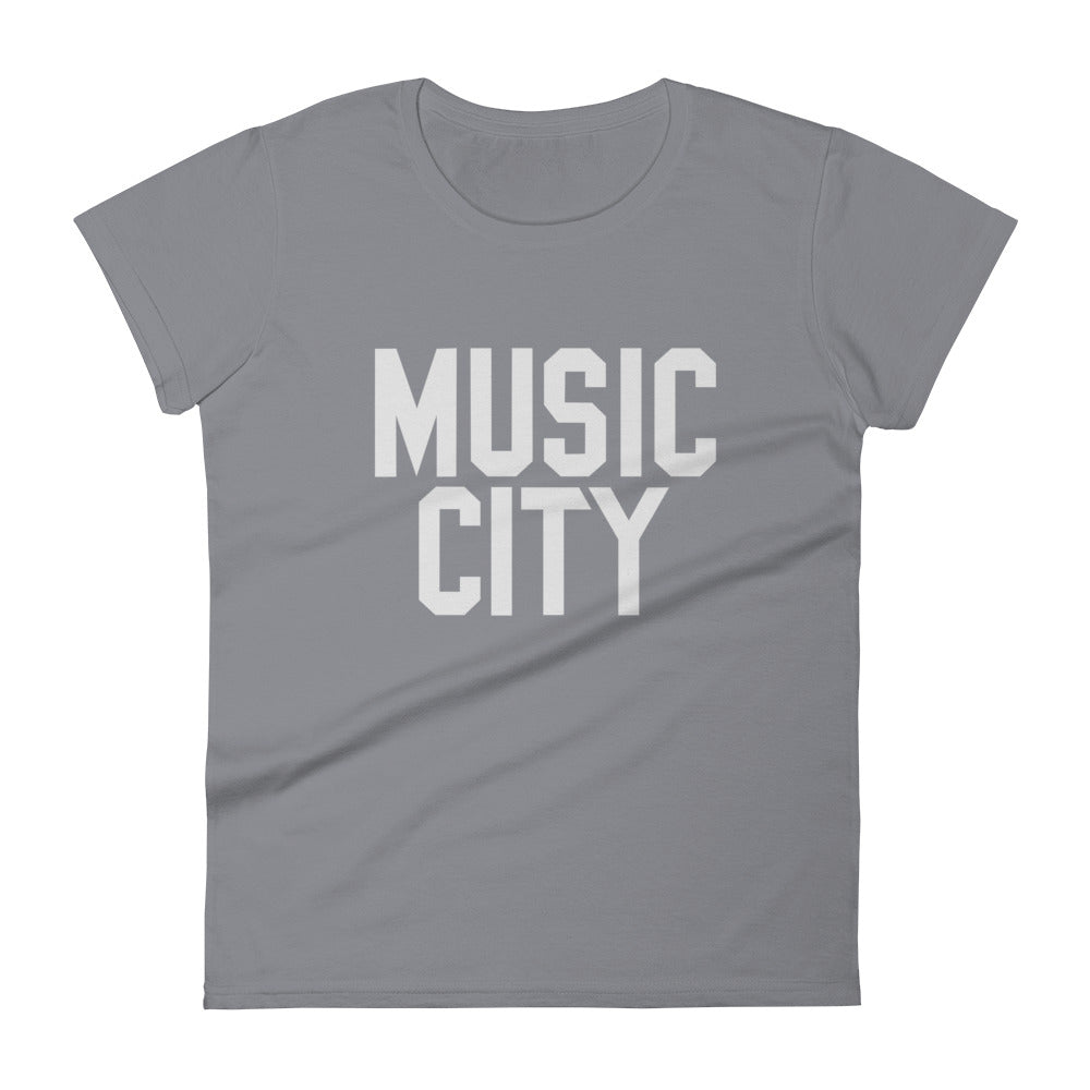 Music City Basic Text Women's short sleeve t-shirt