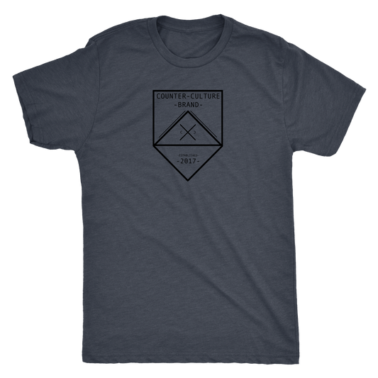 Counter Culture Brand Modern hipster Tri blend logo T shirt